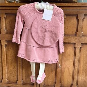 Shabby Chic Pink Knit Ensemble